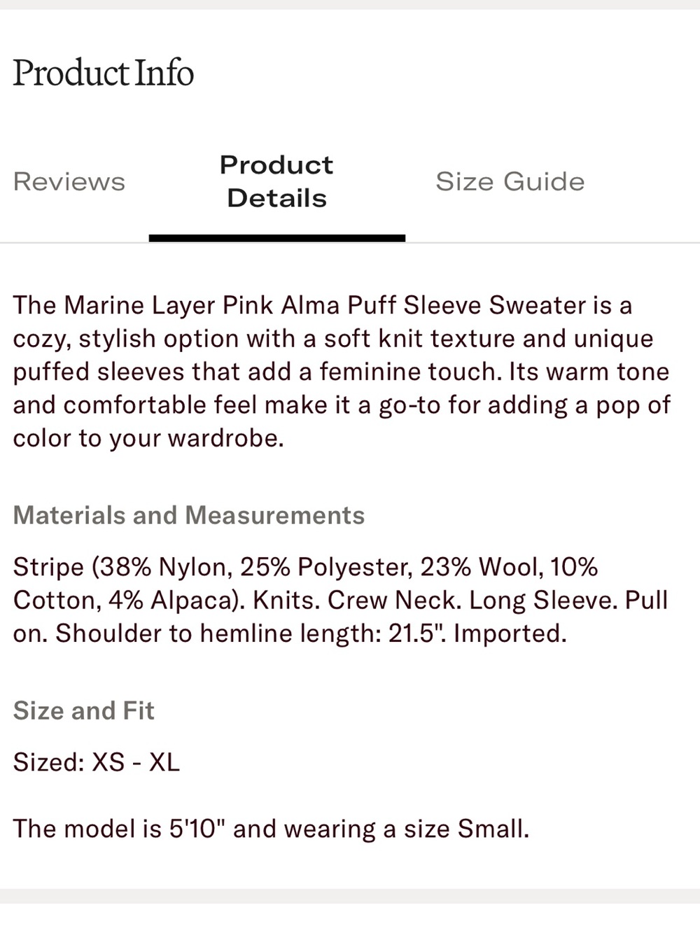 Marine Layer Cream Crewneck Sweater with Pink Polka Dot Motif - Picture 8 of 9